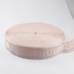 Pink Transparent Silicone Non-Slip Printed Elastic Band