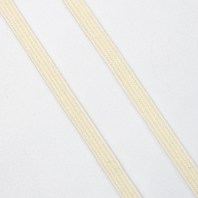 Flat elastic earloop on a spool for mask production