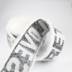 Suede Jacquard Elastic Band with Imitation Mink Velvet Effect – Soft, Skin-Friendly (SKU-730)