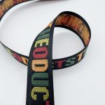 Custom Imitation Nylon Jacquard Webbing with Nylon-Like Appearance, 50% Lower Cost Than Nylon, High Tensile Strength and High Color Fastness