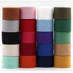 Pearl Pattern Polyester-Cotton Webbing for Handbags – 1.3mm Thick, 100 Stock Colors, 20-50mm Widths